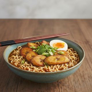 Noodles, Plantain and Egg