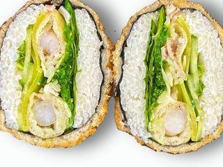 Sushi burger z krewetkami powiększony (350g)