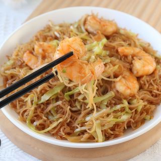 98.Fideos Fritos Con Gambas