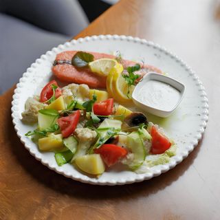 Стейк из семги на пару (350г)