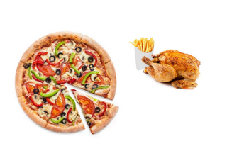 Oferta 1 Pizza (30 Cm.) Con 1 Pollo A Last Y Patatas