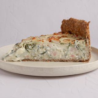 Quiche de calabacín y jamón Dulce