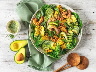 Prawn avocado salad