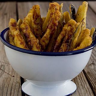 Bastones de Berenjenas a la miel 