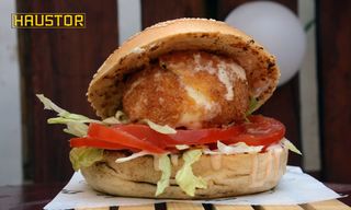 Crispy cheese burger + krumpirići