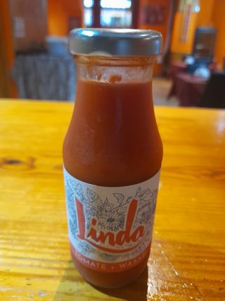 Zumo Lindo De Tomate Y Wasabi