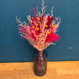 Ramo Preservado Rosa con Botella