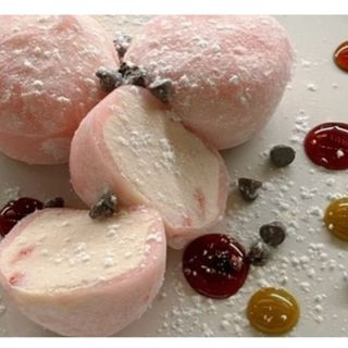 Mochi alla fragola e panna - 2 pezzi