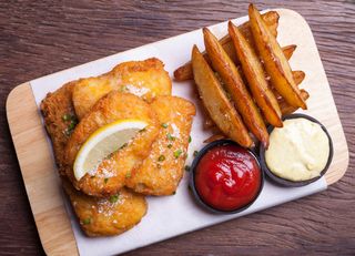 Fish Cake And Chips