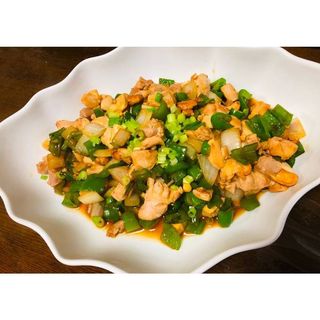 Chicken cashewnuts and green pepper