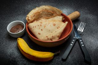 Clatite cu Ciocolata si Banane 250 Gr.