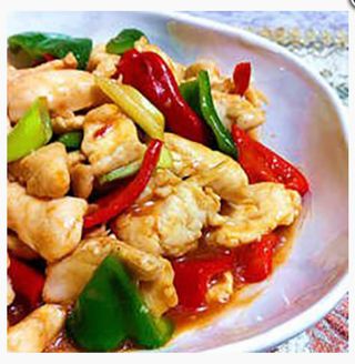 181a.Pollo con verdura fresca 