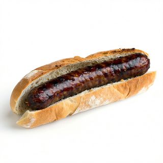 Bocadillo Caliente De Morcilla De Burgos