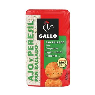 Pan Rallado Con Ajo-Perejil Gallo, Paquete 500 G