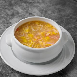 Sopa De Cangrejo y maiz
