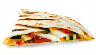 Piadina con verdure grigliate e mozzarella
