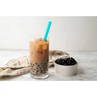 Salted Caramel Milk Boba Tea