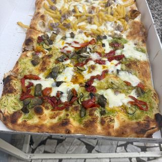 Margherita e patatine, porchetta -12 pezzi