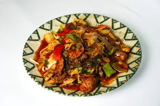 Өзгөчө лагман с курицей (550 гр.)