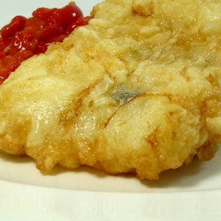 Bacalao rebozado con Guarnicion 