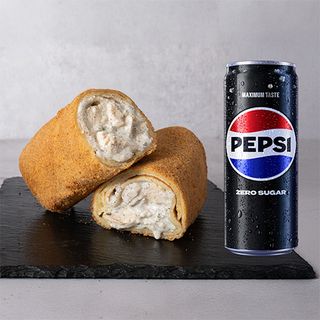 Alfredo panirana palačinka+Pepsi zero 0,33L