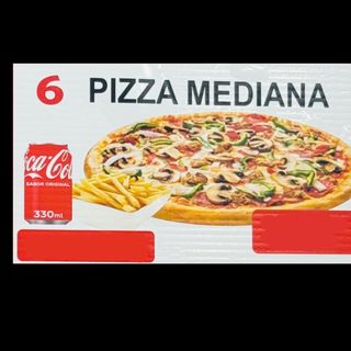 Menú Pizza Mediana