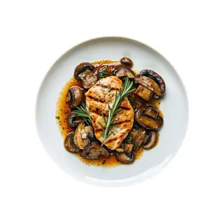 Pollo Con Champiñones