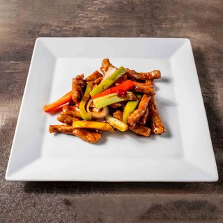 Maiale caramellato piccante