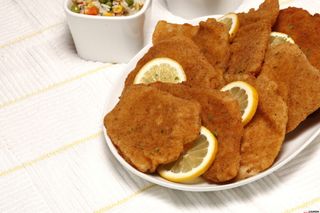 Meia de  Feveras  Panadas C/ Batata e Arroz