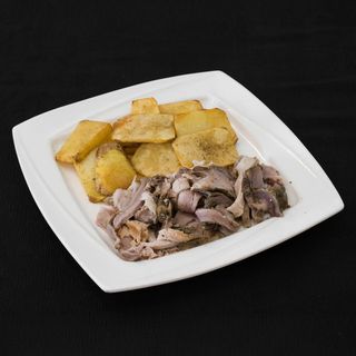 Porchetta Casera Con Papas Al Horno