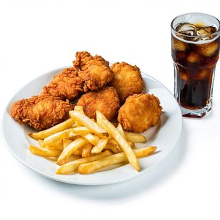 Menú Chicken Pop Corn Con Patatas