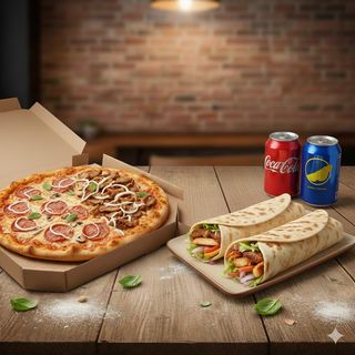 Menú 4 Pizza (1 Ud.) + Durum (1 Ud.)