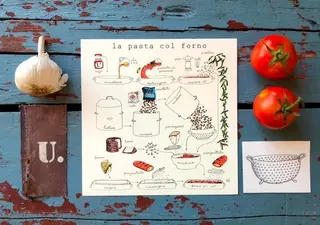 Le Ricette di Nina Melan - La Pasta col forno 19x19cm