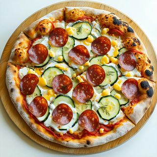 Сметана, Луканков салам, кисела краставичка