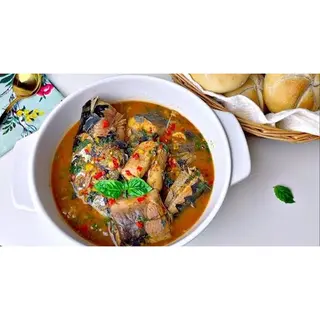 Catfish Pepper Soup with Plantain