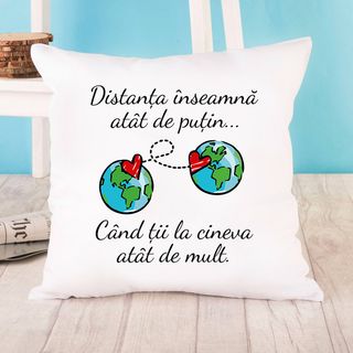 Pernă satinată - Distanța