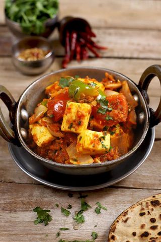 Karahi Paneer con Arroz Basmati