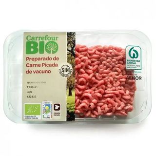 Picada De Vacuno Carrefour Bio 400 Gr.