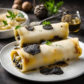 CANELONES XL DE PULARDA CON TRUFA NEGRA