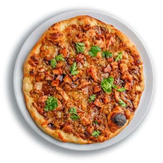 Pollo Pizza + Salted Caramel Cake Slice