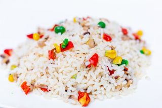 White Rice + White Beans + Stew