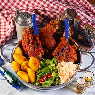 ბურვაკის კანჭი შემწვარი