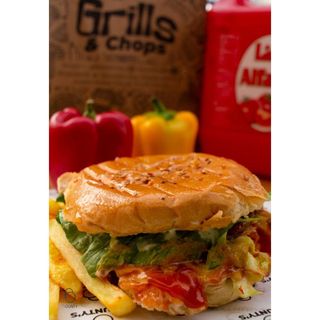 Shredded Chicken Burger