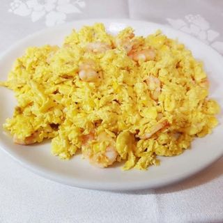 Huevos Revueltos Con Gambas