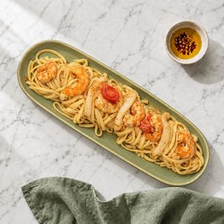Garlic Shrimp Linguini