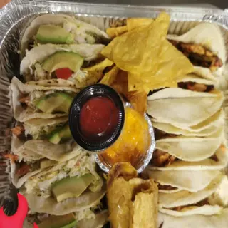 Bandeja taquera (para 3 a 4 personas
