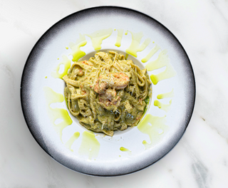 Pasta Gamberetto Pesto