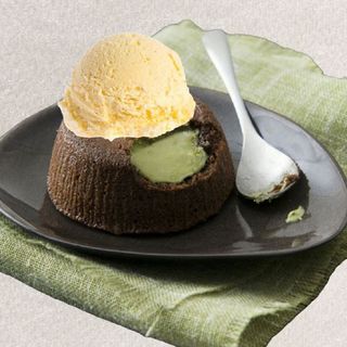 232a  Souffle Pistachio con Gelato vaniglia