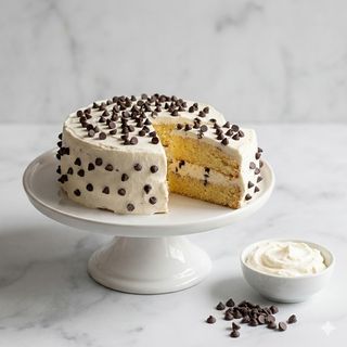 Pan di spagna chantilly & gocce di cioccolato 4 persone