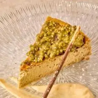 TARTA DE QUESO CON PISTACHO 